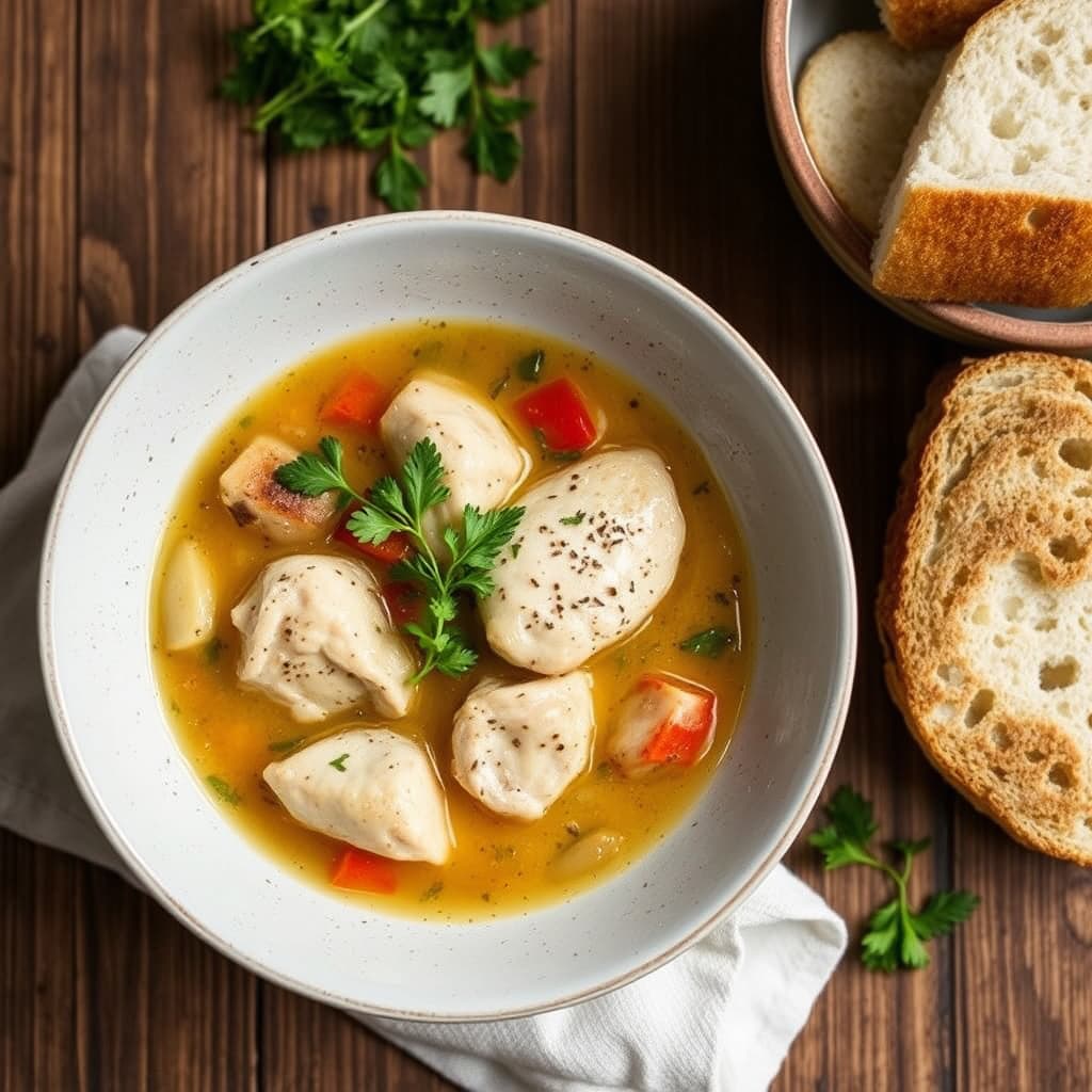 Kylling Provencal "stoup"