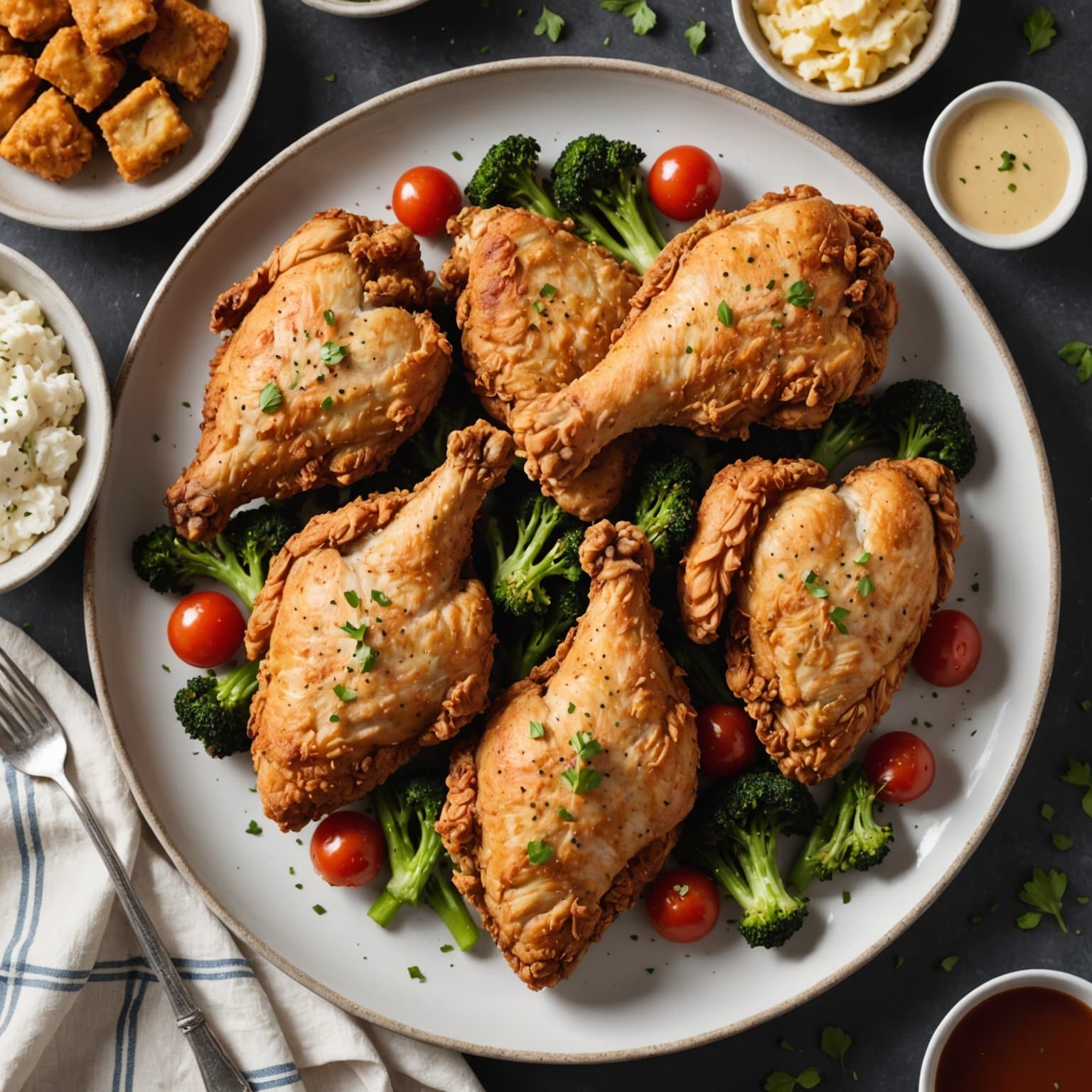 Kylling stekt som kylling fried kylling