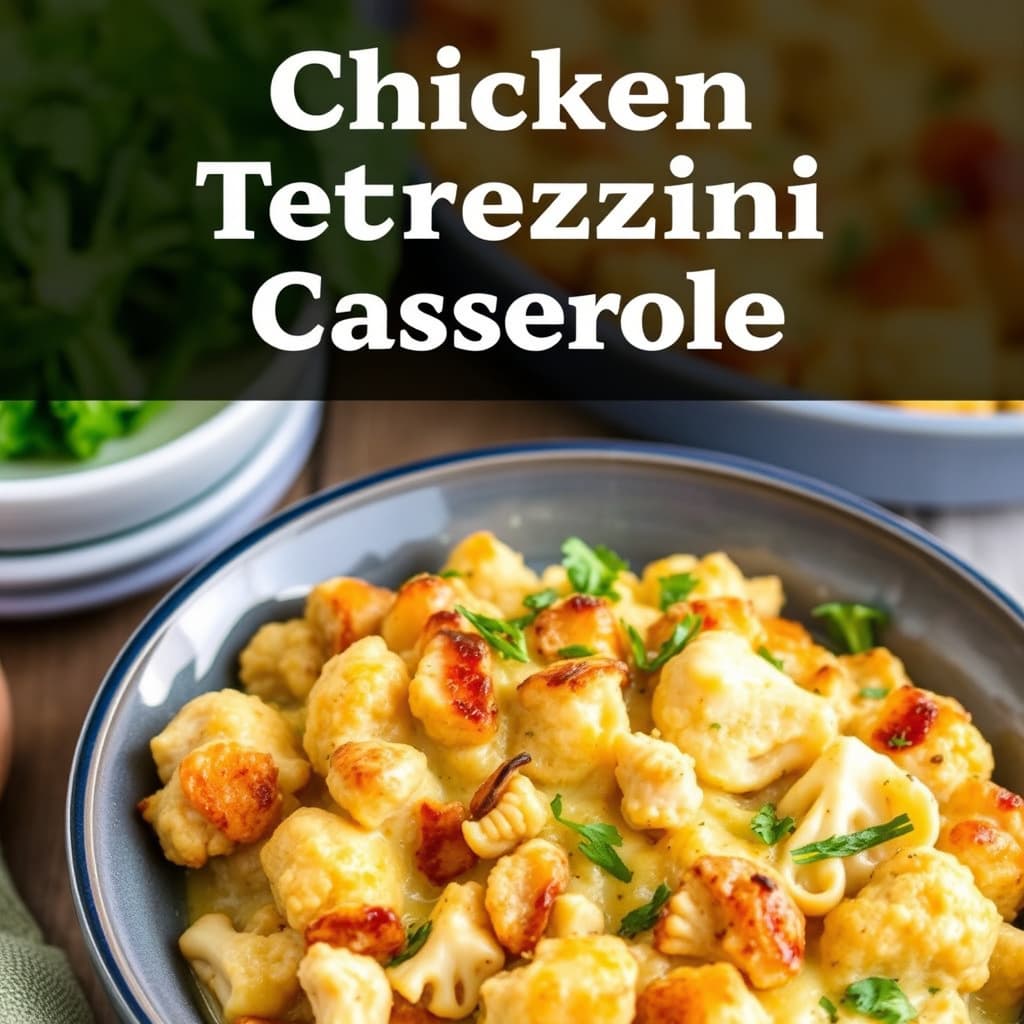 Kylling Tetrazzini-grateng med blomkål