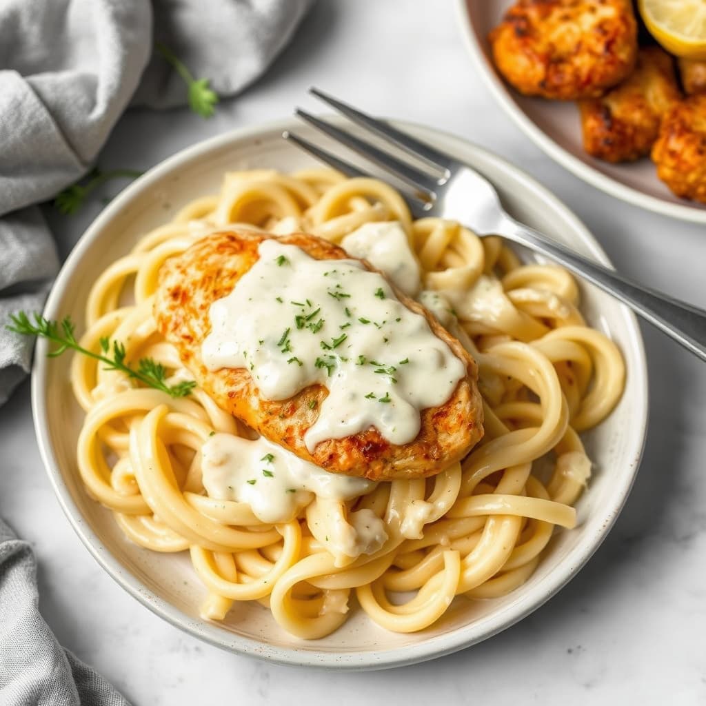 Kyllingbraciole med Alfredo-saus