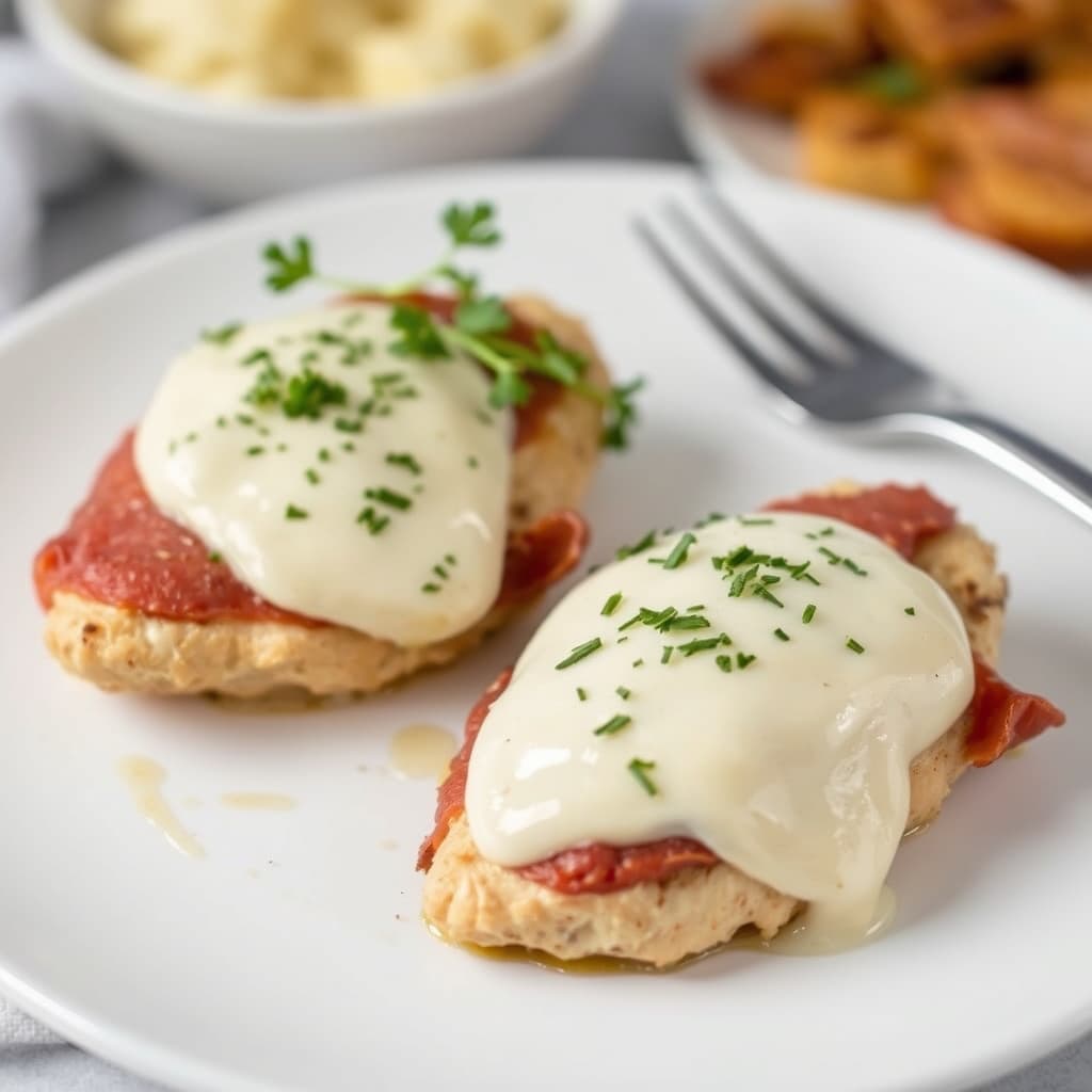 Kyllingbryst med fontinaost og prosciutto