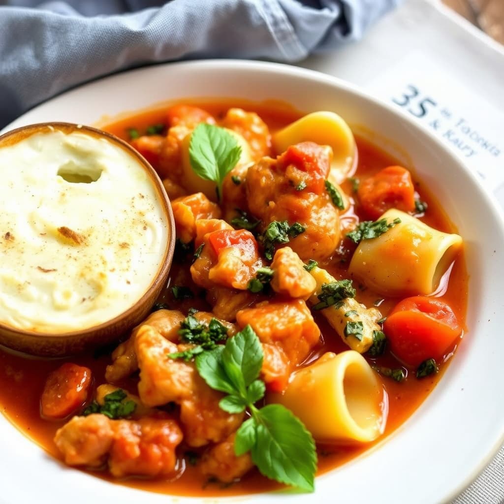 Kyllingfanger-ravioli-gryte