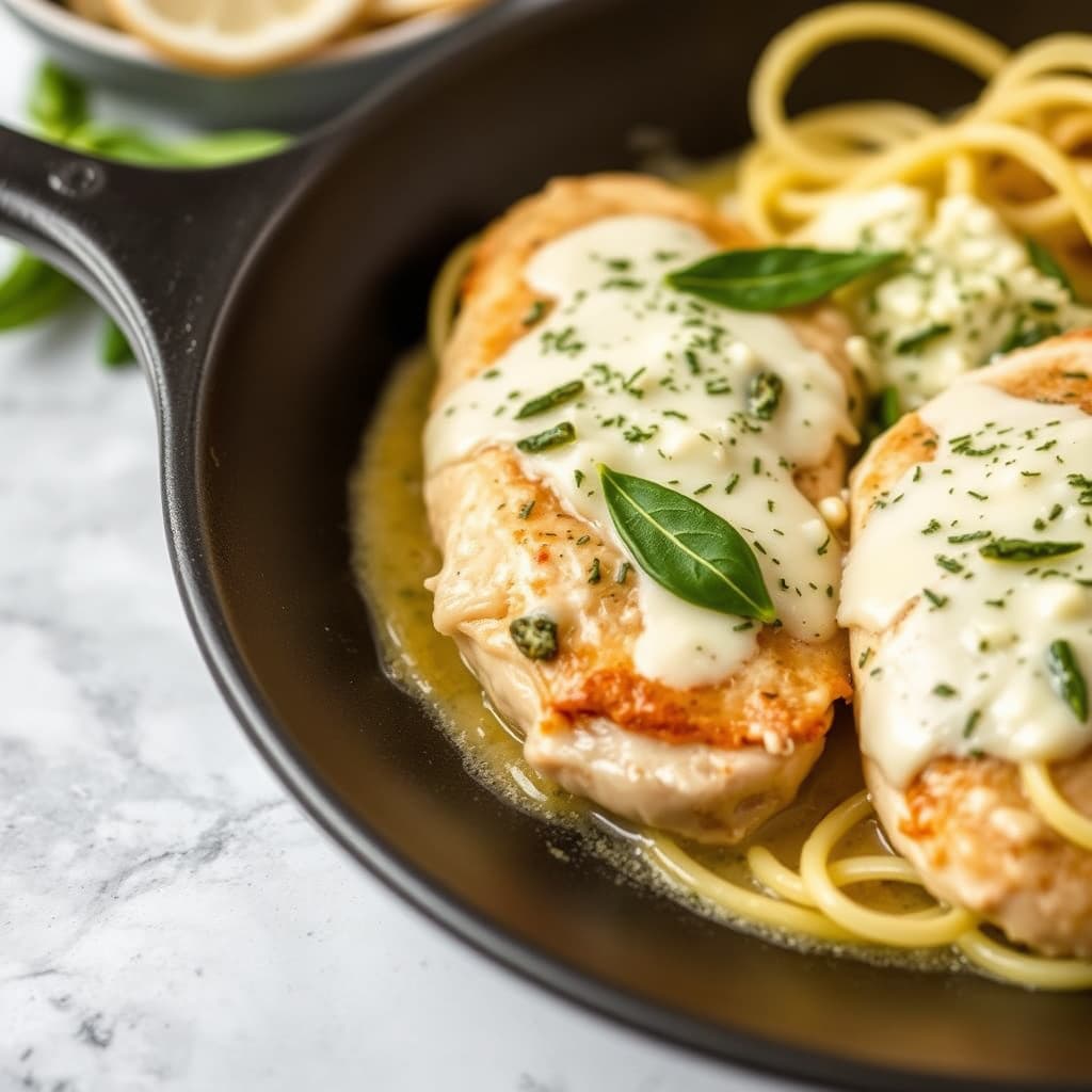 Kyllingfilet med salvie og fontinaost