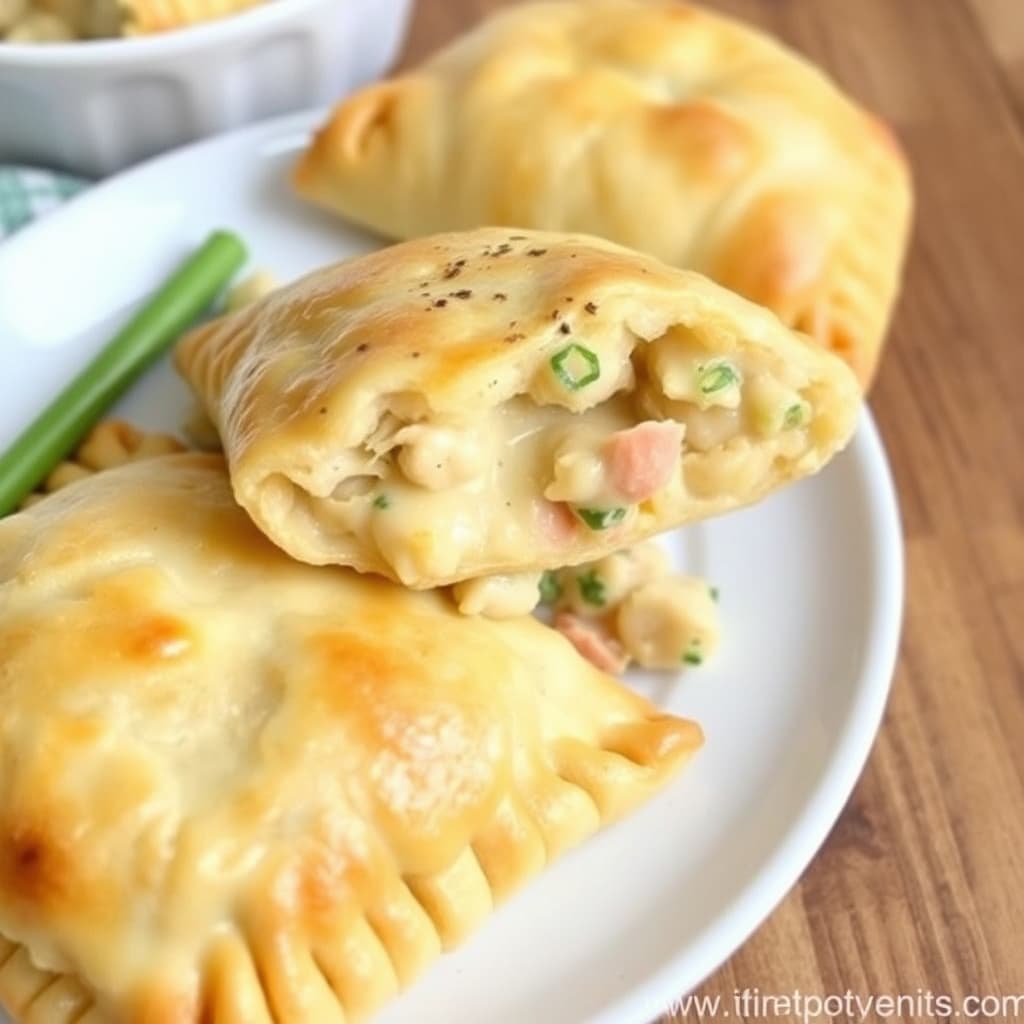 Kyllinggryte i butterdeig med grønnsaker og saus