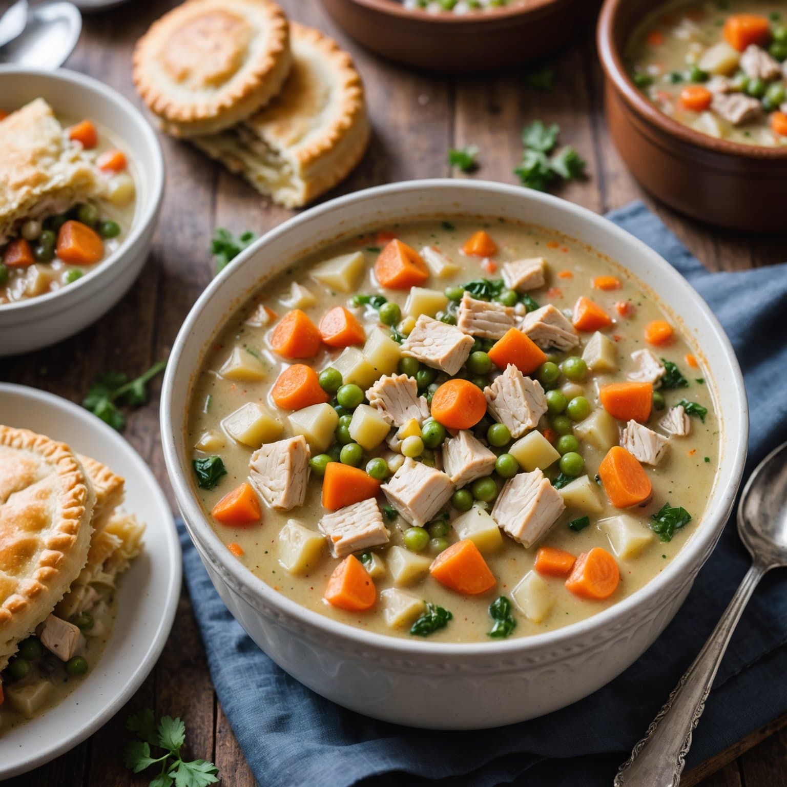 Kyllinggrytesuppe med potetdeig