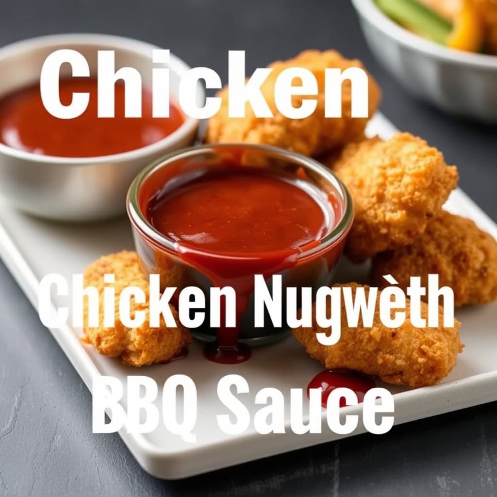 Kyllingnuggets med BBQ-saus