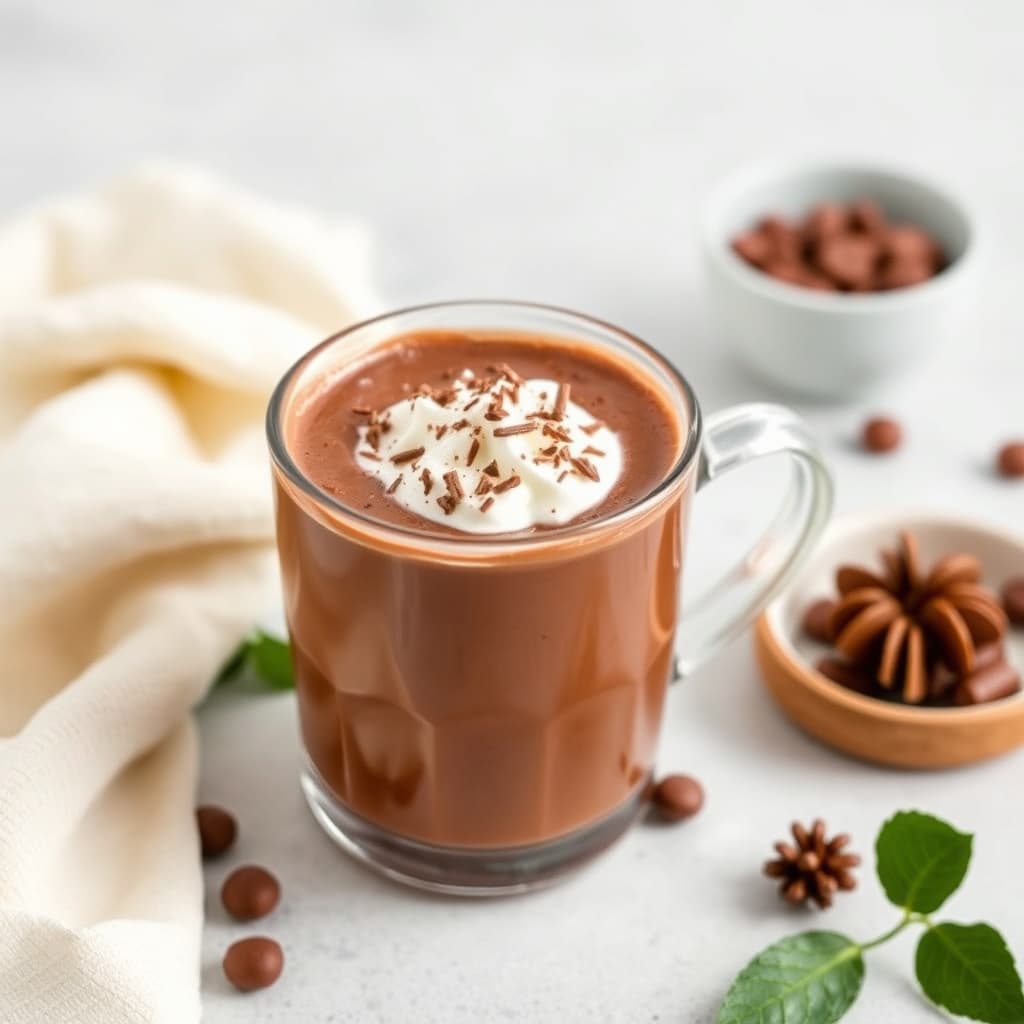 Lækker vegansk varm chokolade