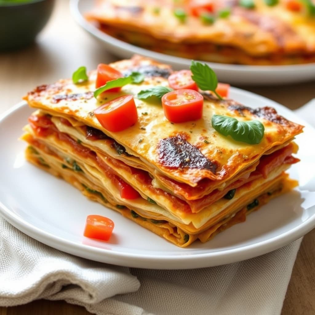 Lagvis tortilla-lasagne