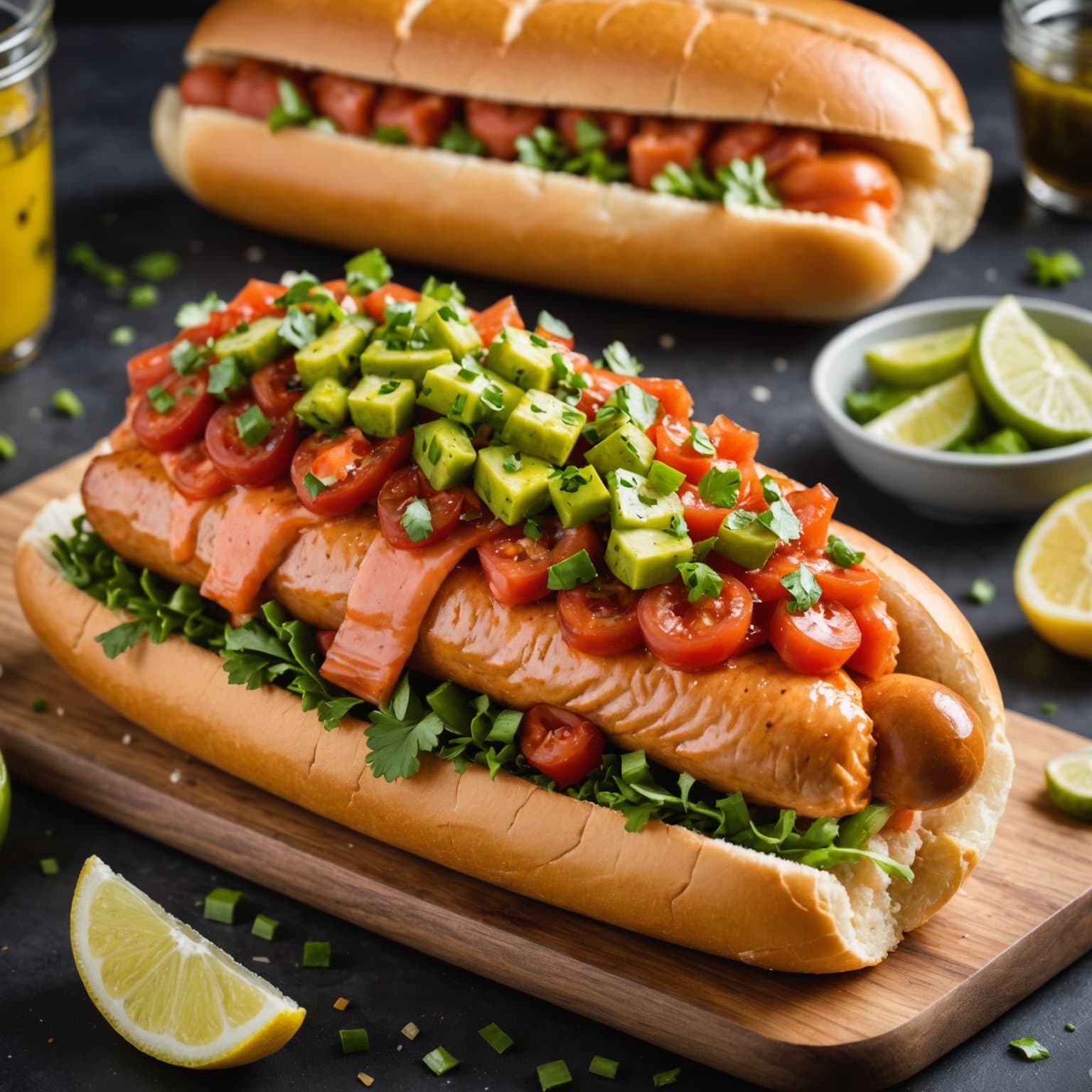 Laks i Chicago Hot Dog-stil
