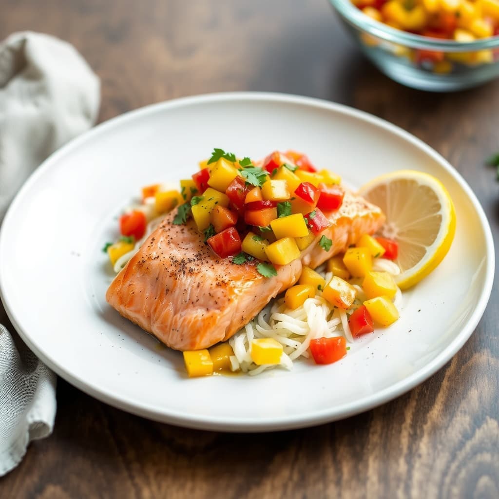 Laks med chili- og mangosalsa