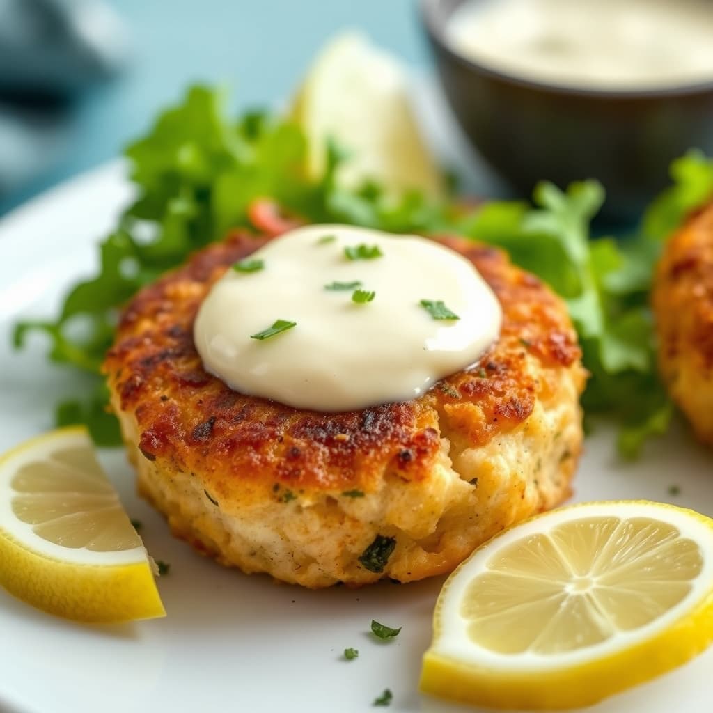 Laksekaker med sitron-urtemajones