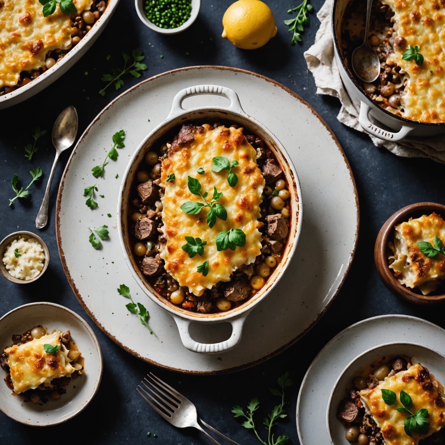 Lammekoteletter gratinert med ost