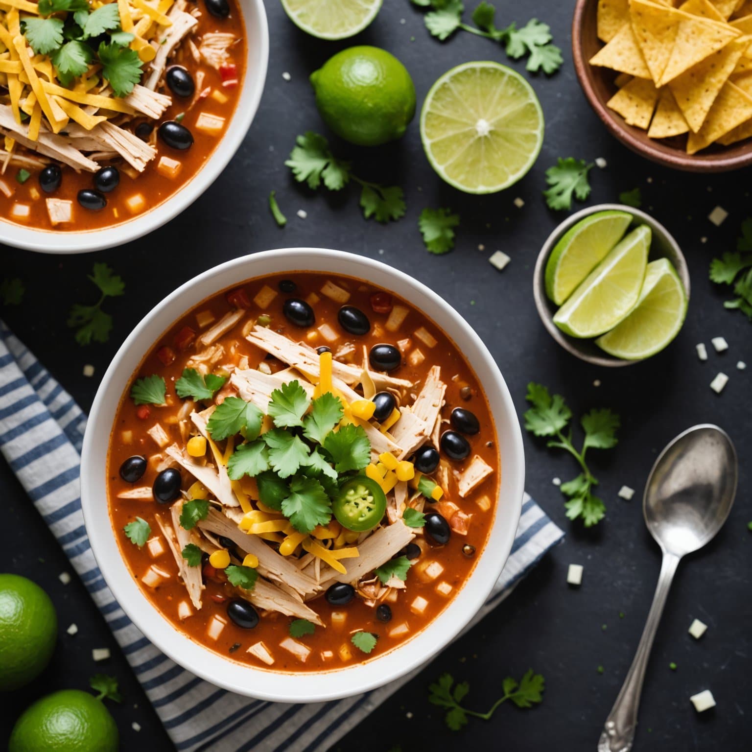 Langsomkokt kyllingsuppe med tortilla fra RO*TEL