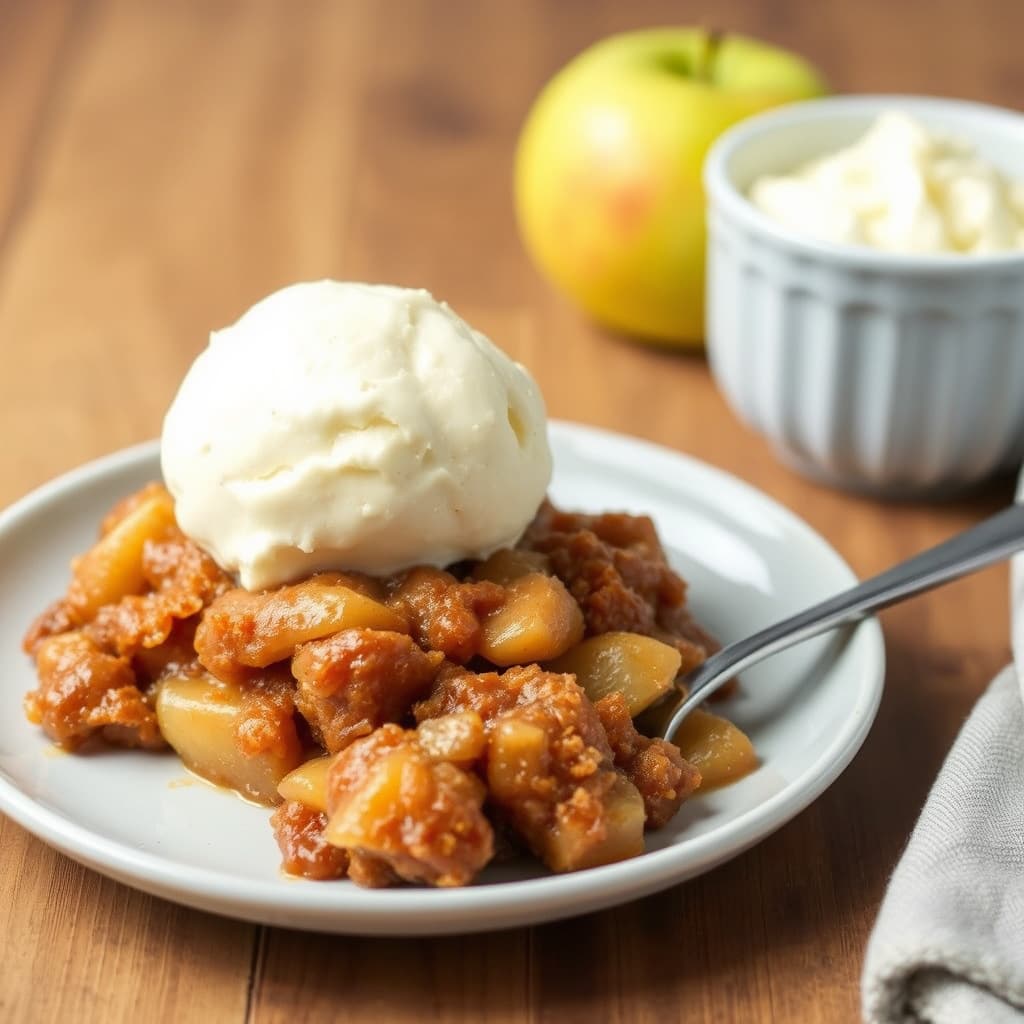 Langtidskokt eplebrød med kanel og smør