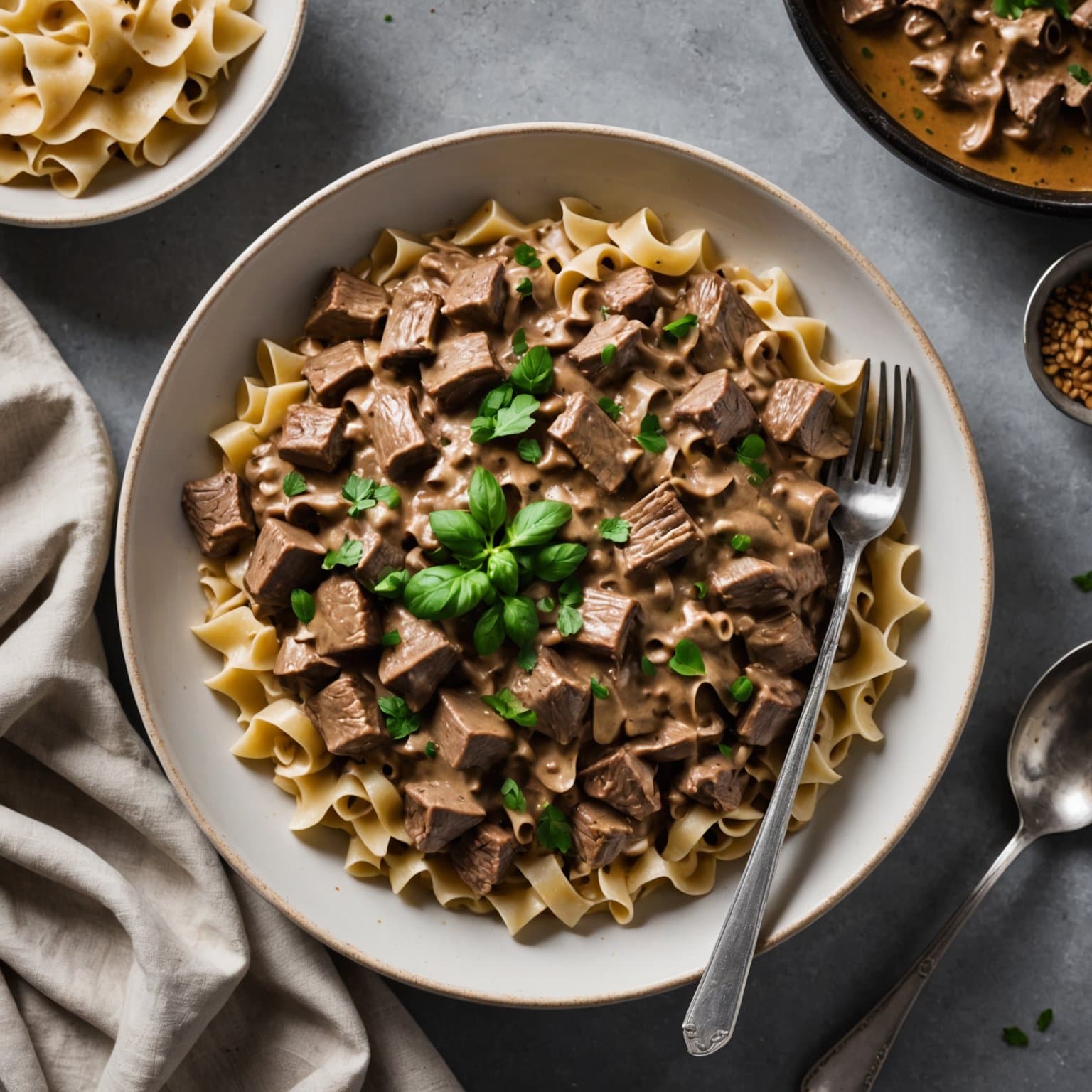 Langtidskokt okse Stroganoff II