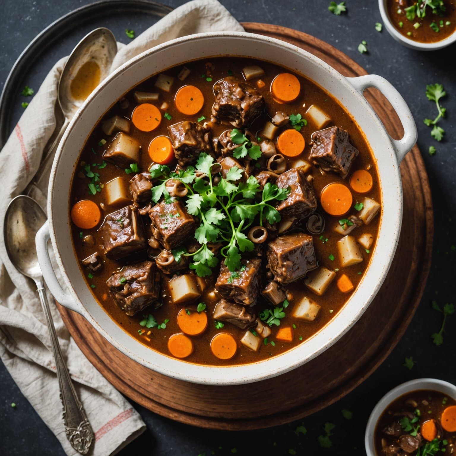 Langtidskokt oksehalssuppe