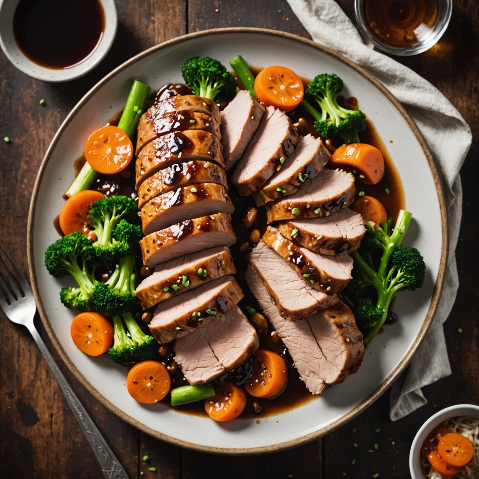 Langtidskokt teriyaki-svinefilet