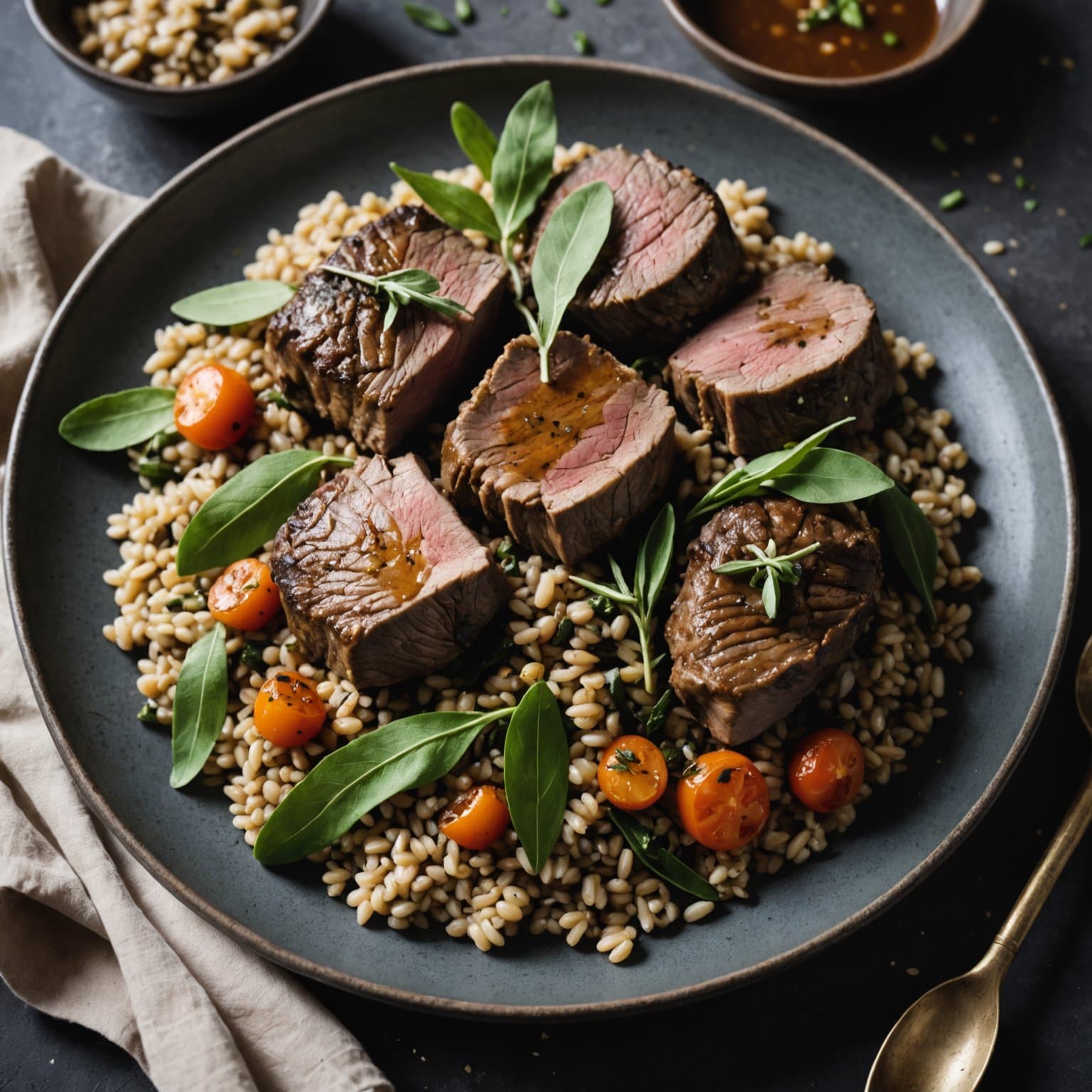 Langtidsstekt lam med salvie og perlebyg