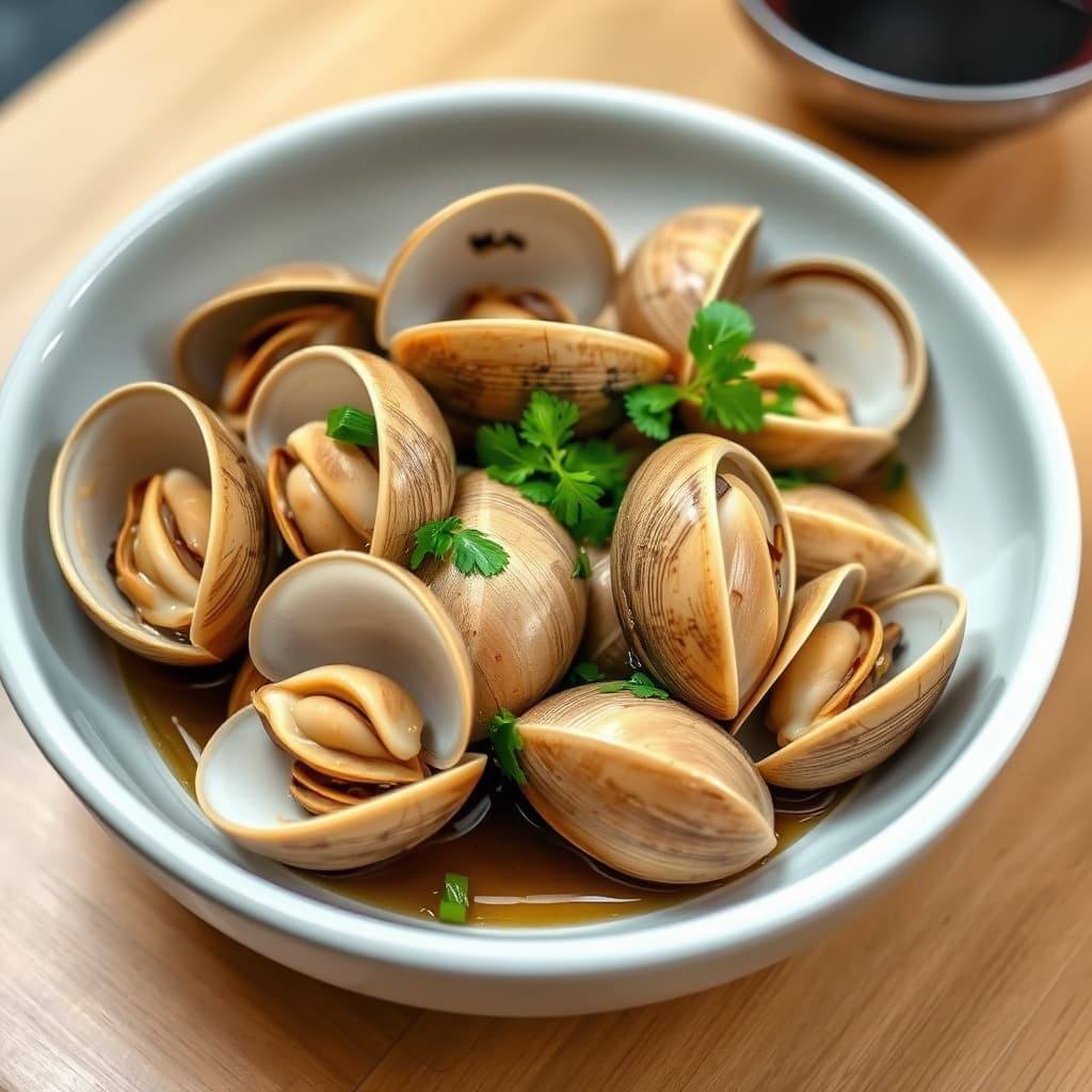 Lapsang Souchong-te, dampede blåskjell