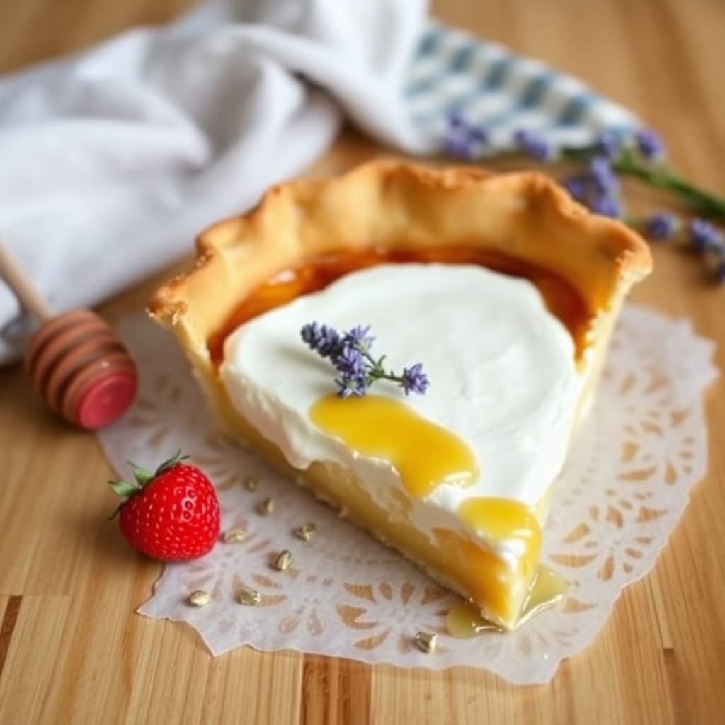 Lavendelhonning- og yoghurtpai