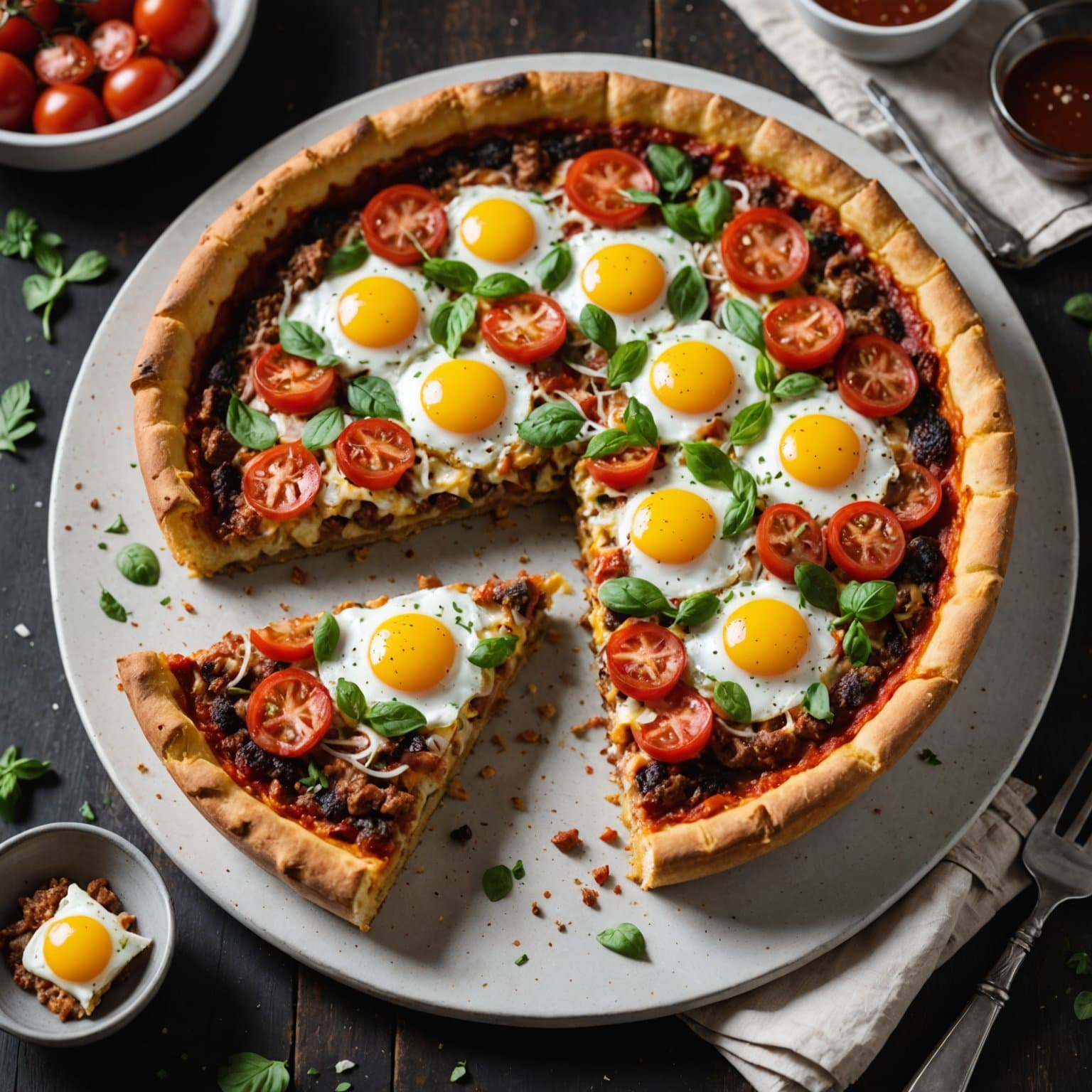 Lavkarbo dypfat-frokostpizza