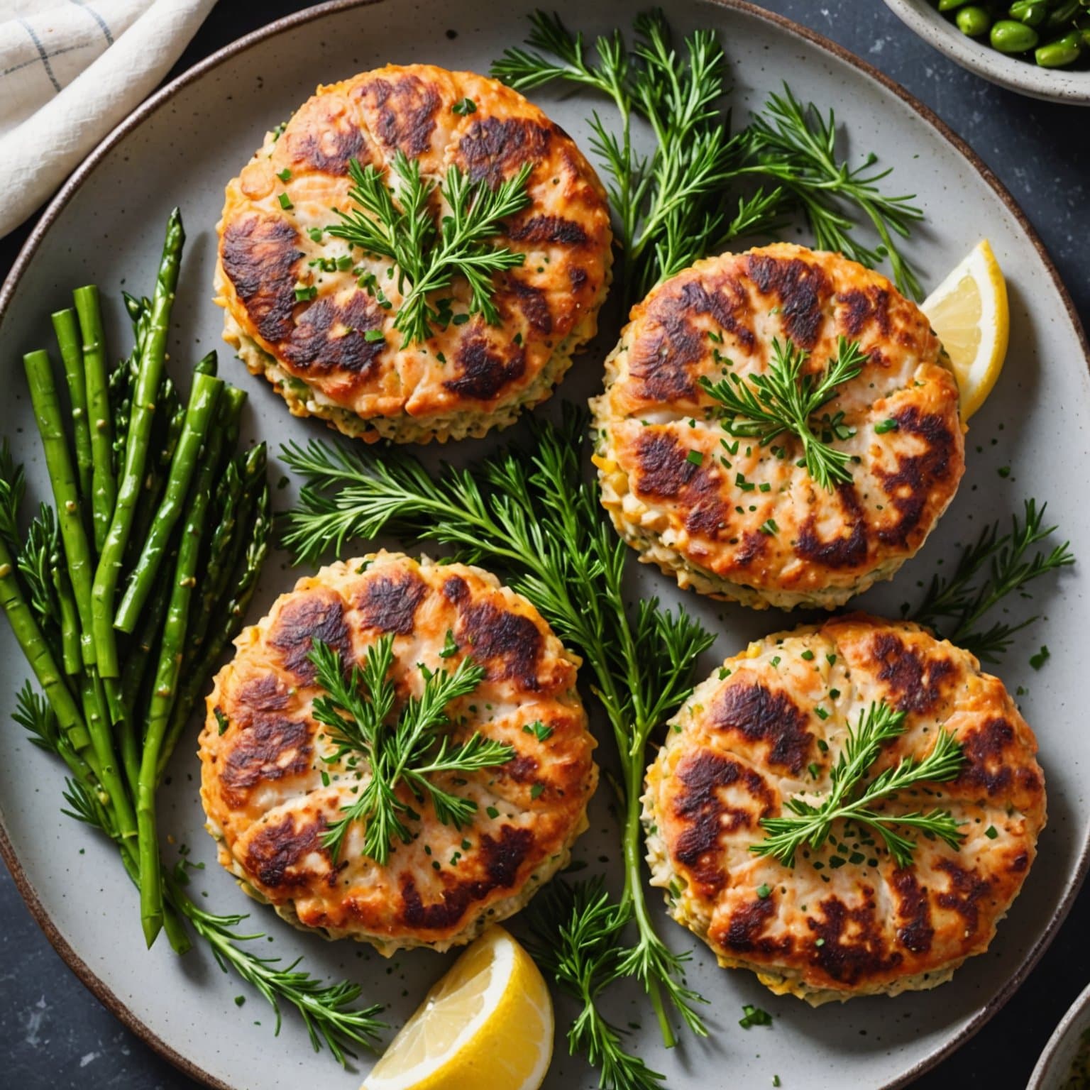 Lavkarbo laksepatties med fersk dill