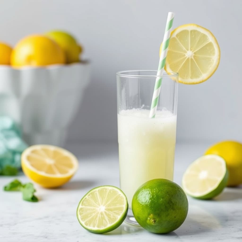 Lavkarbo sitron-lime slushie