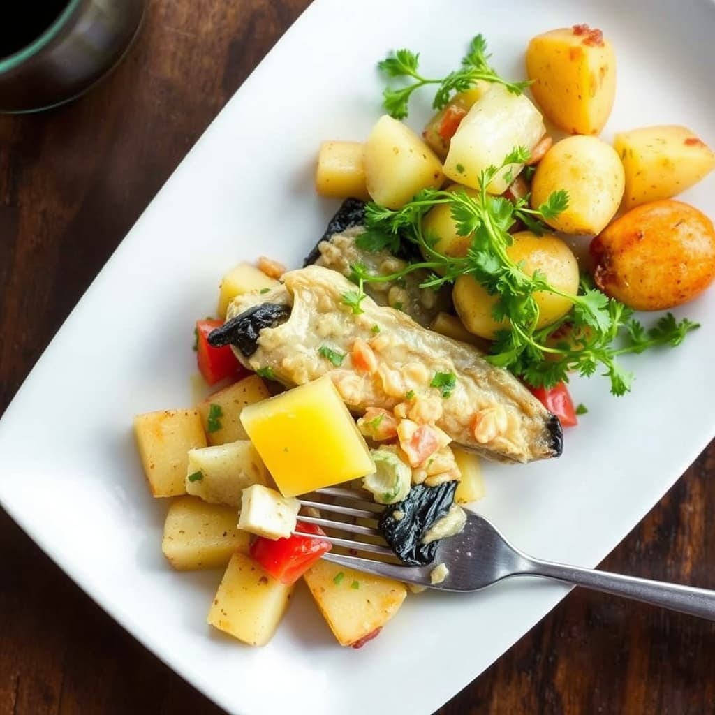 Le Jardin Bistro Sild og varm potetsalat