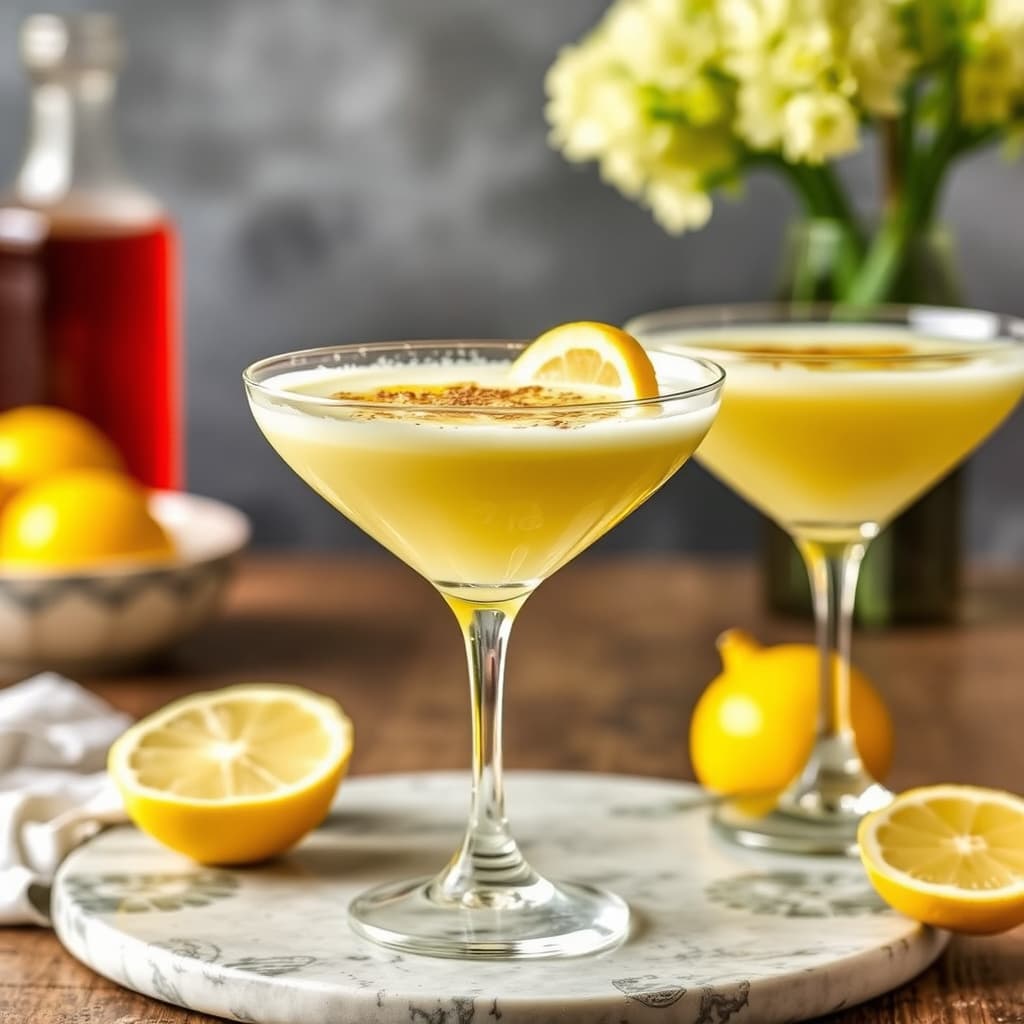 Lemon Drop Creme Brulee Martini