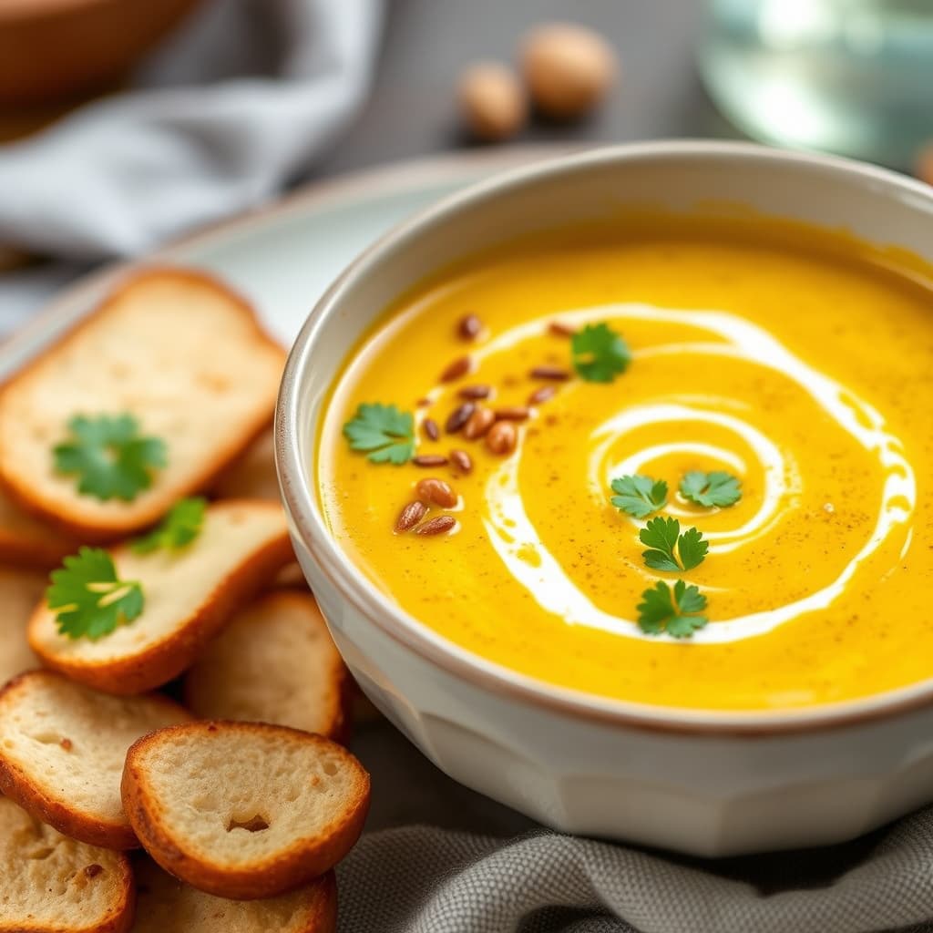 Lett krydret peanøttbisque