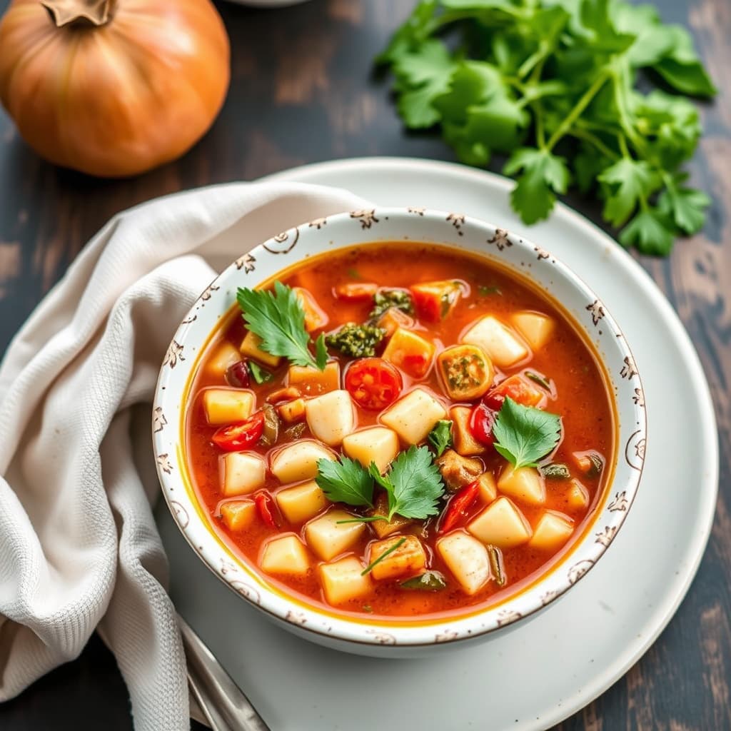 Lett minestronesuppe