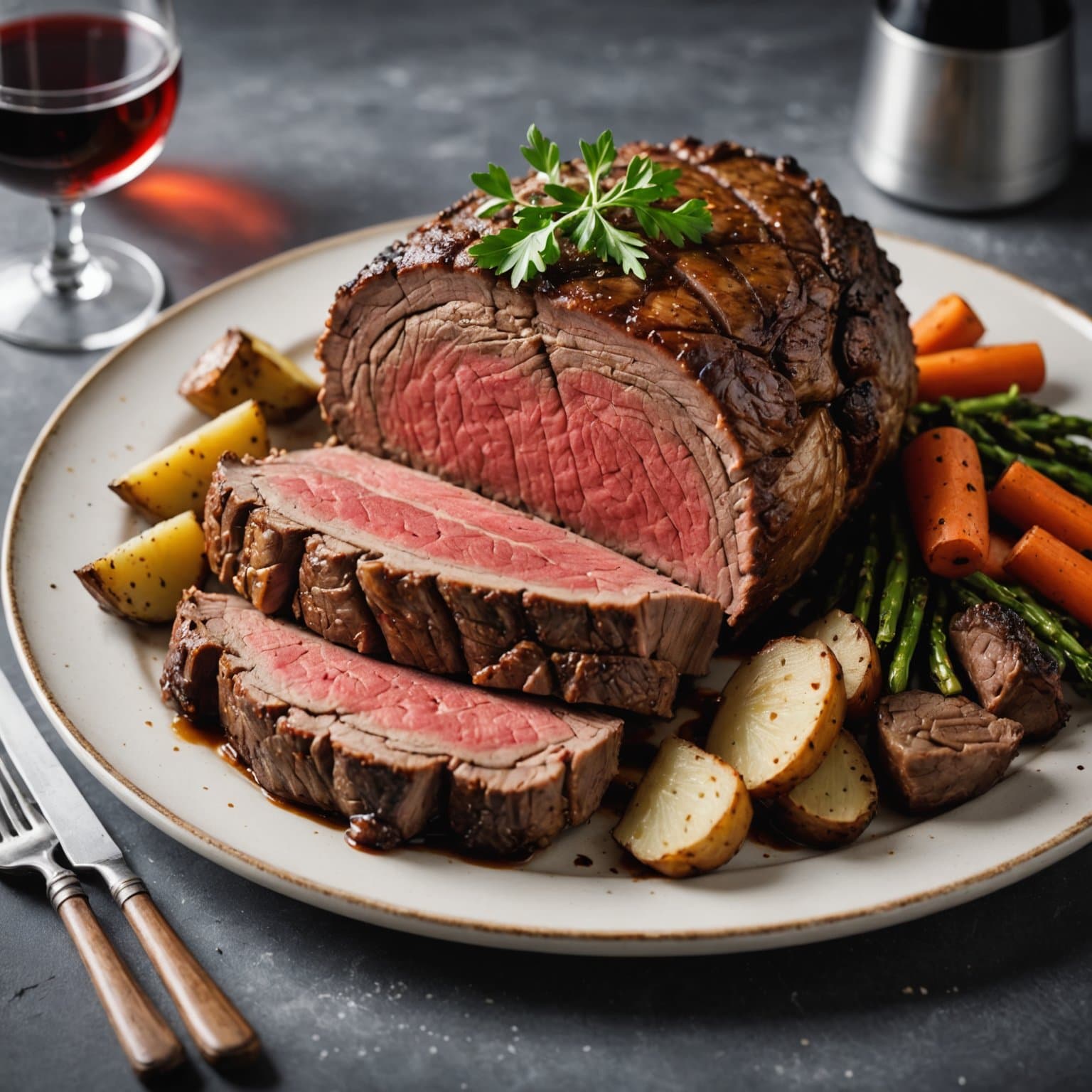 Lett og smakfullt oppskrift på prime rib