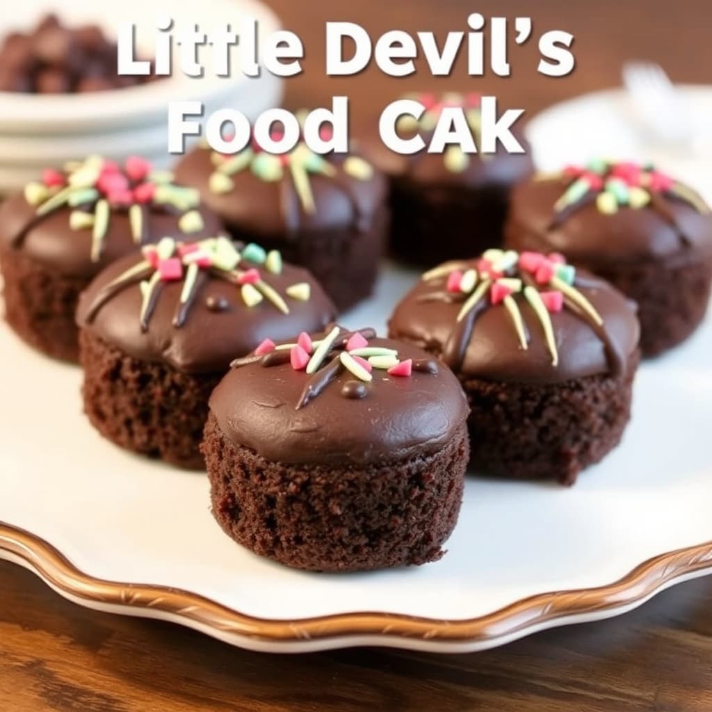 Lille djevelens kaker av sjokoladekake