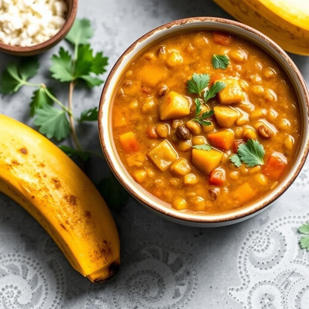 Linsesuppe med plantains