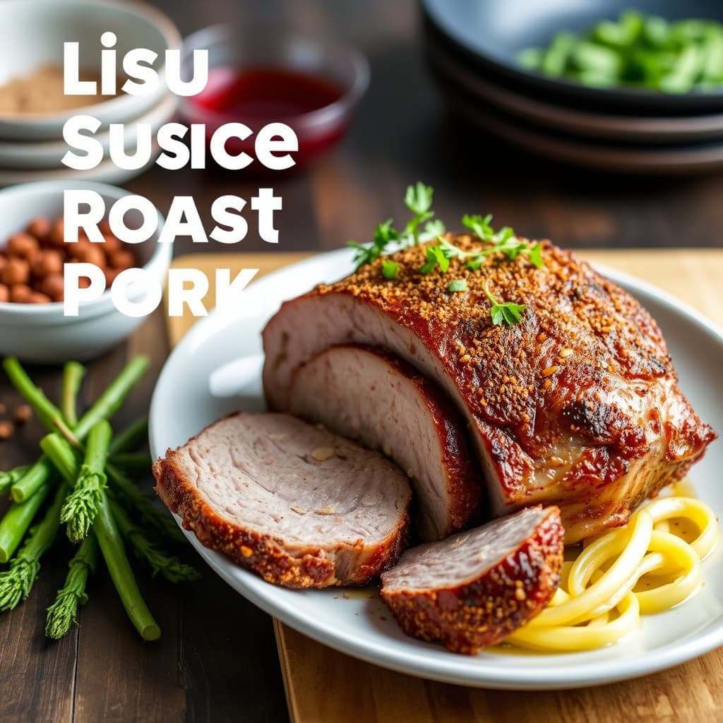 Lisu krydret svinerullestek med krydder- og krydderblanding