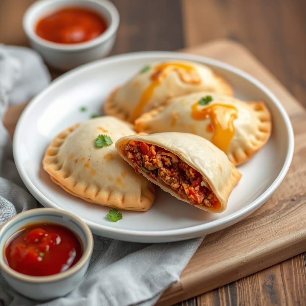 Liten kjøttempanadas: Empanadillas de Carne
