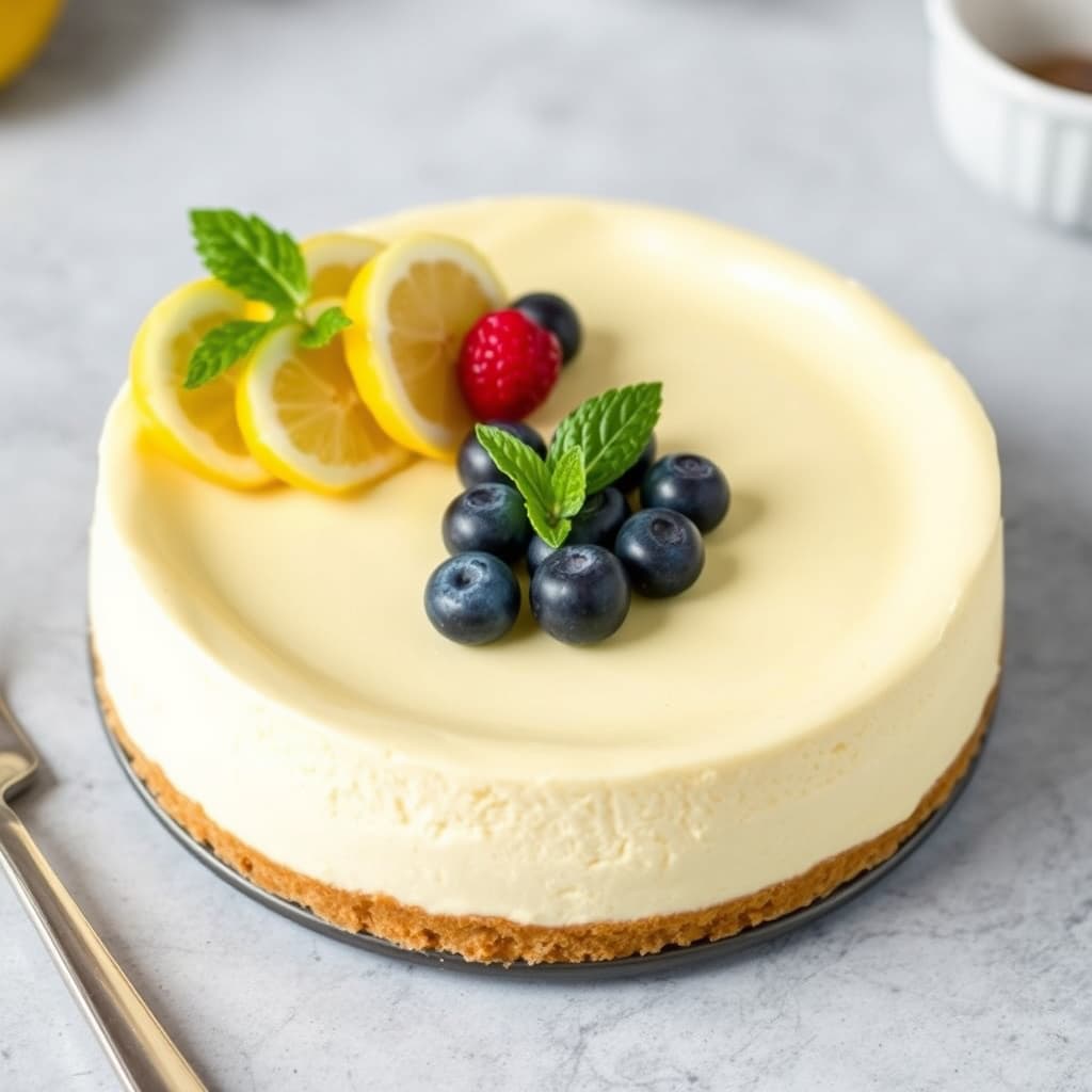 Liten sitron-ricottakake