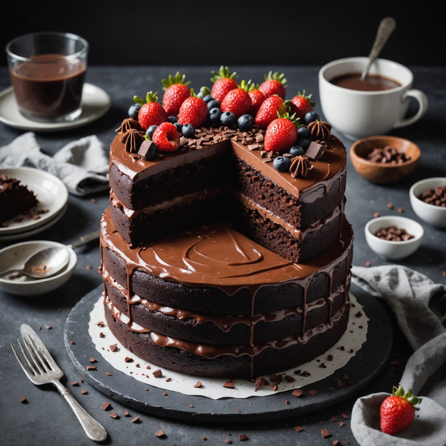 Litt sunnere sjokoladekake