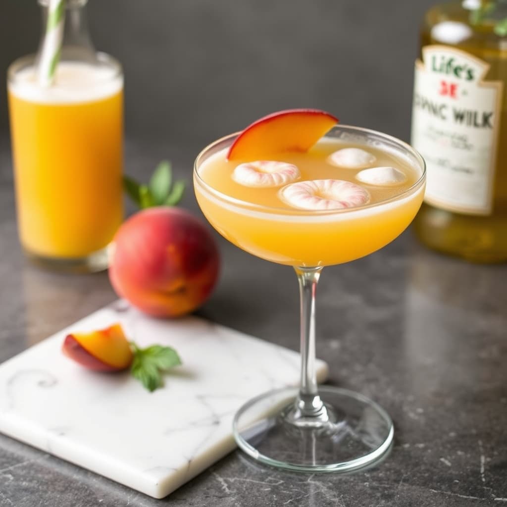 Livets en fersken-cocktail