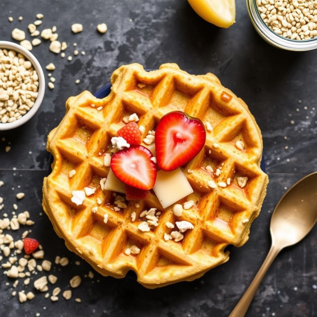 Mais- og havregrynsvaffelmiks