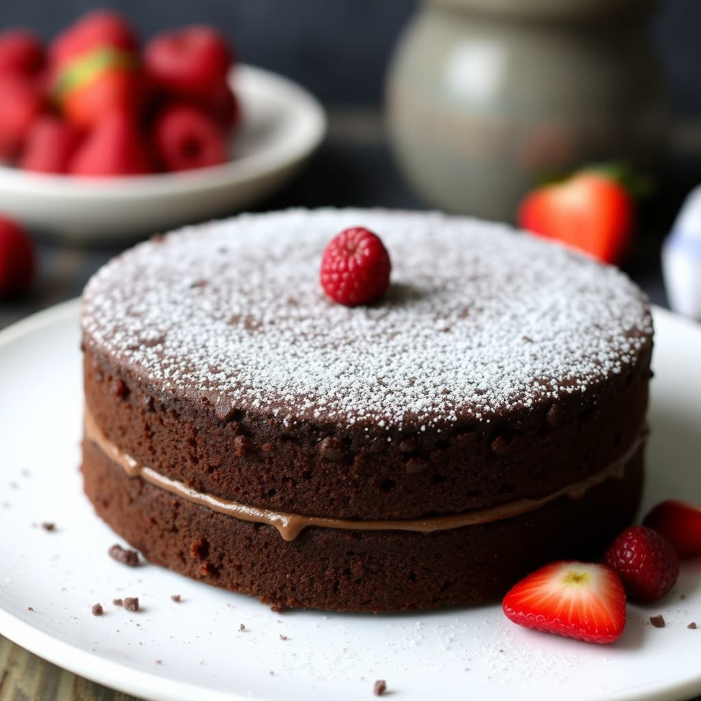 Maltkake med sjokolade