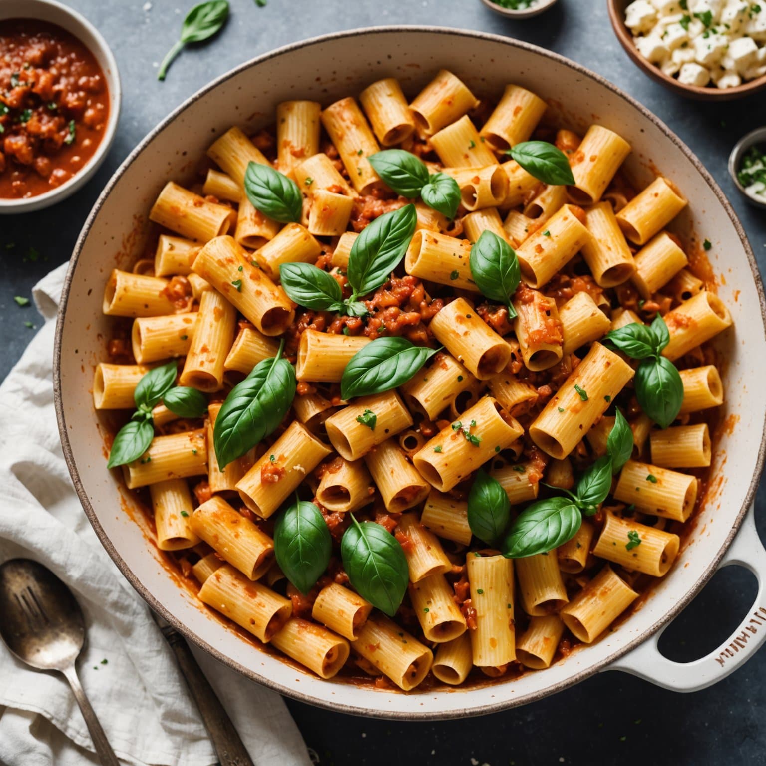 Mama sin geitost rigatoni