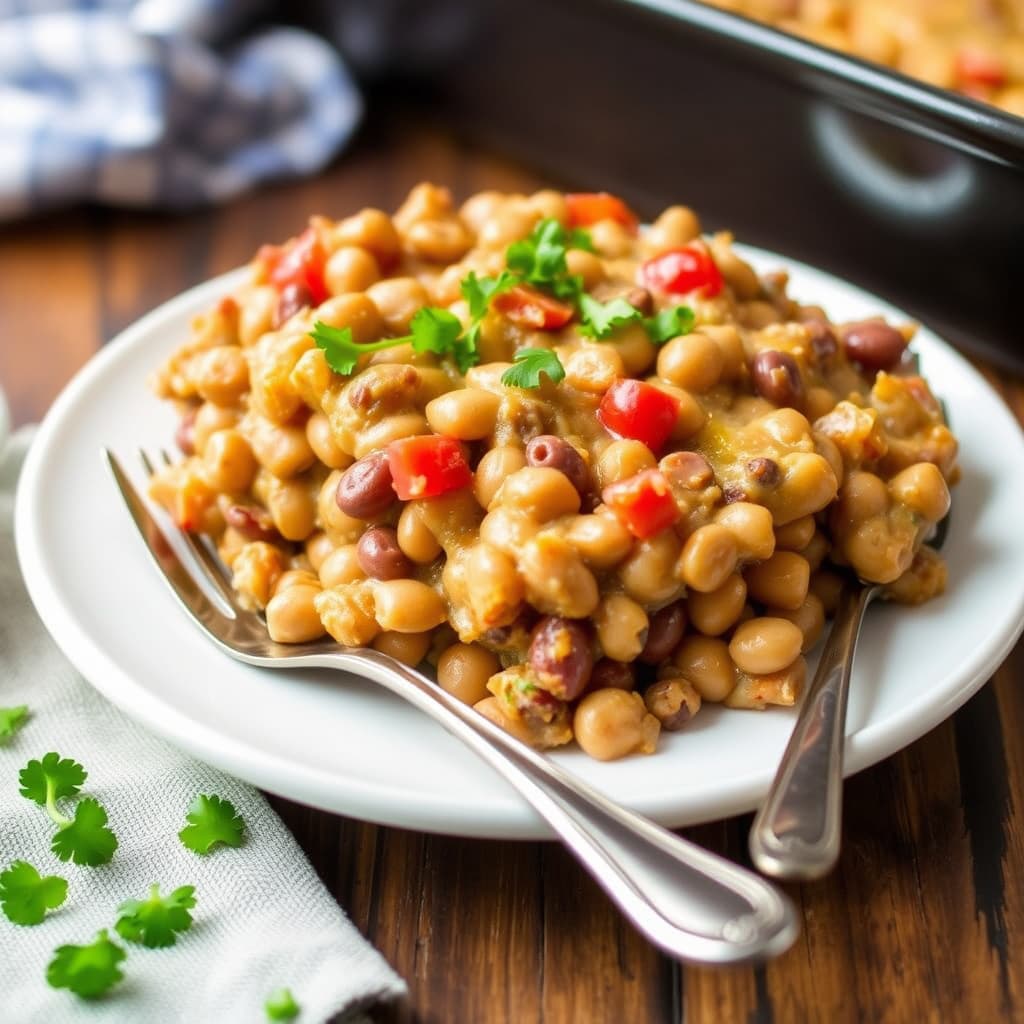 Mamas svarte øyne-bønnegrateng