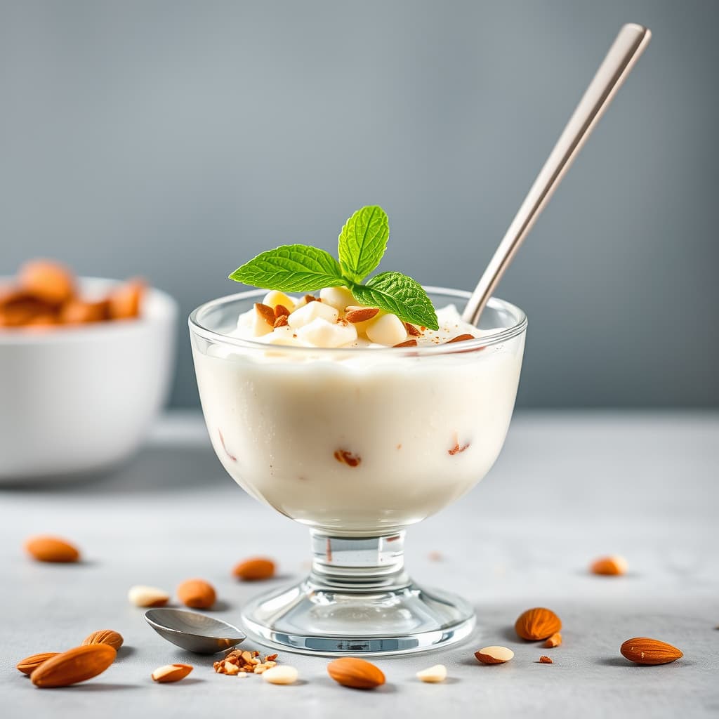 Mandelsmørkrem-Granita