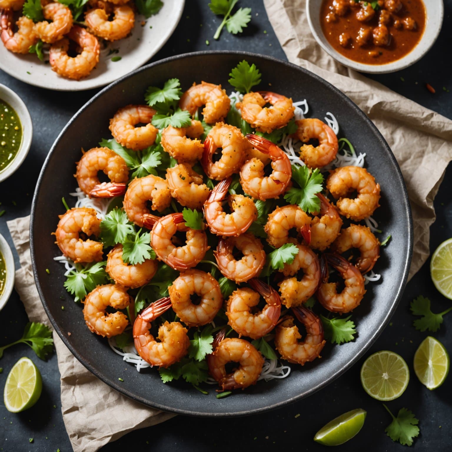 Mangalore-friterte reker