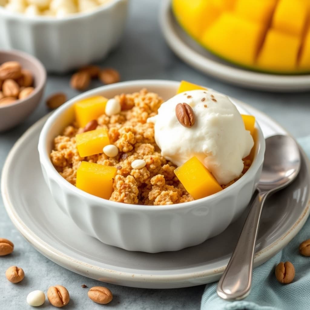 Mango- og macadamianøttkrok