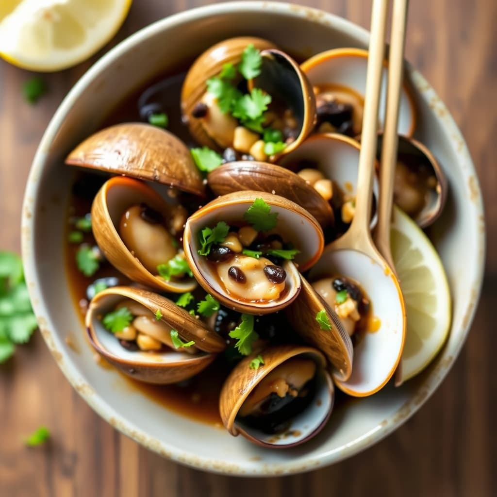 Manila-sneiper med svartbønne- og ingefærsauce