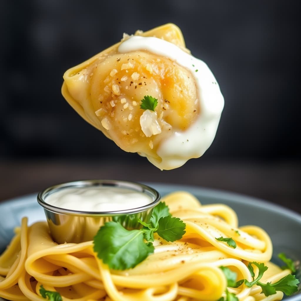 Manti med yogurtsaus