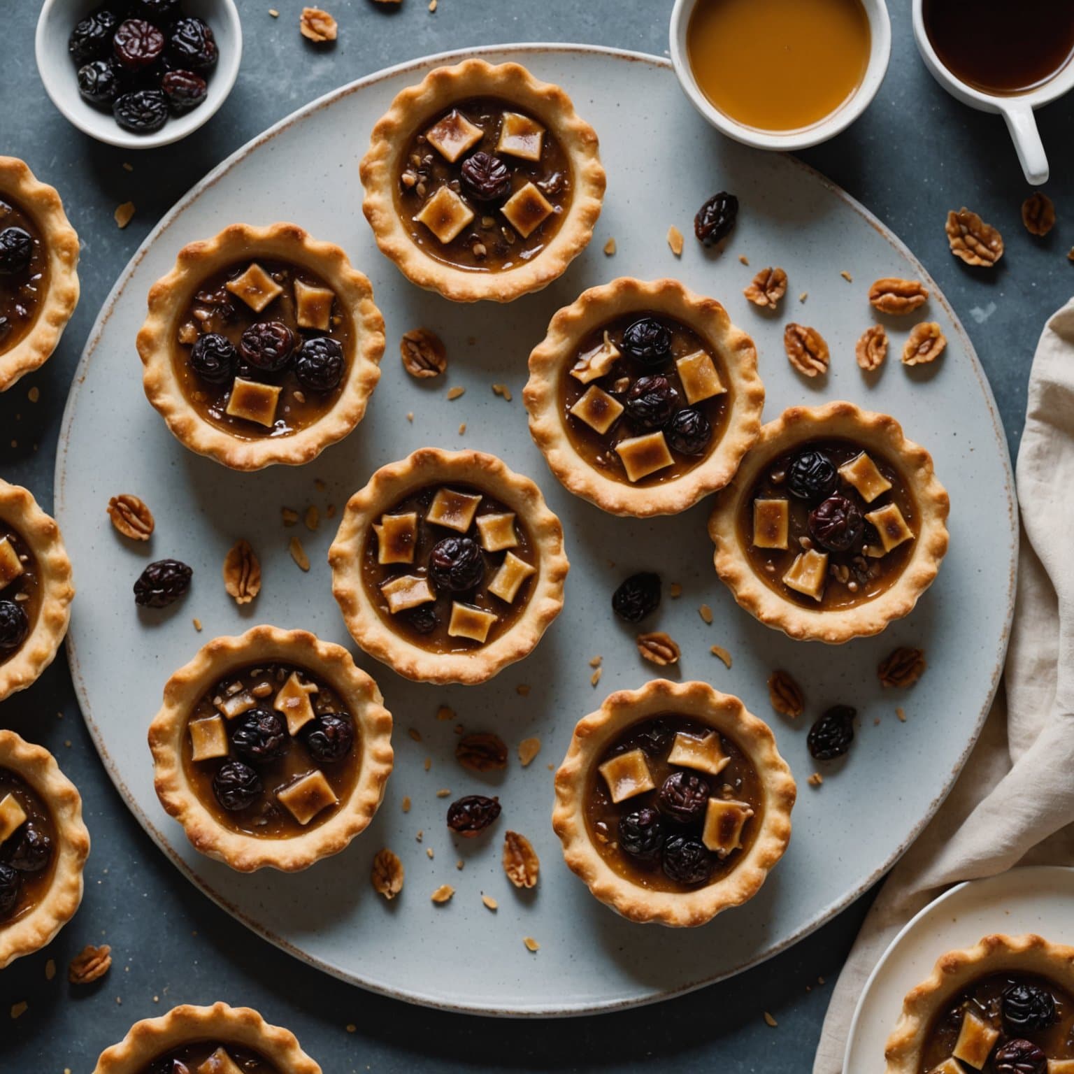 Maple Butter Tarts med rosiner