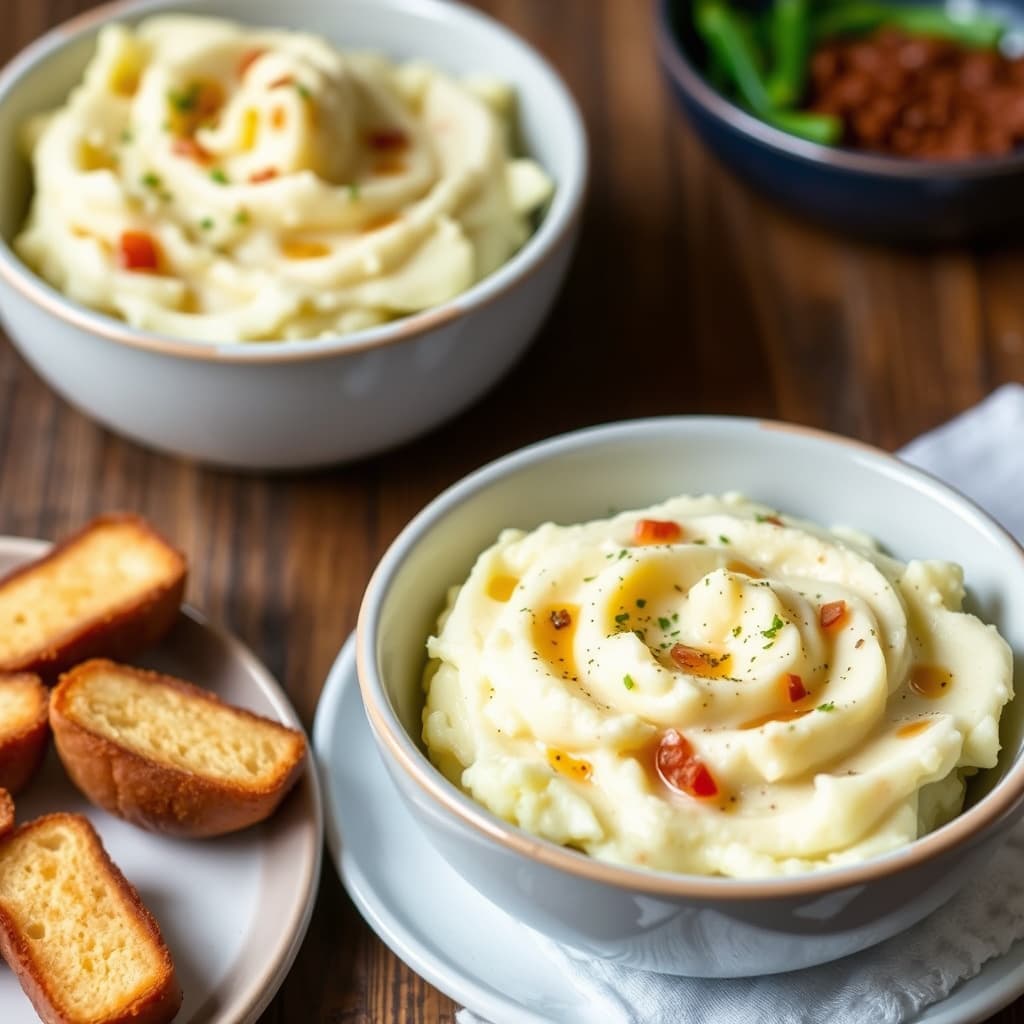 Maple-søt og hvitmosede poteter